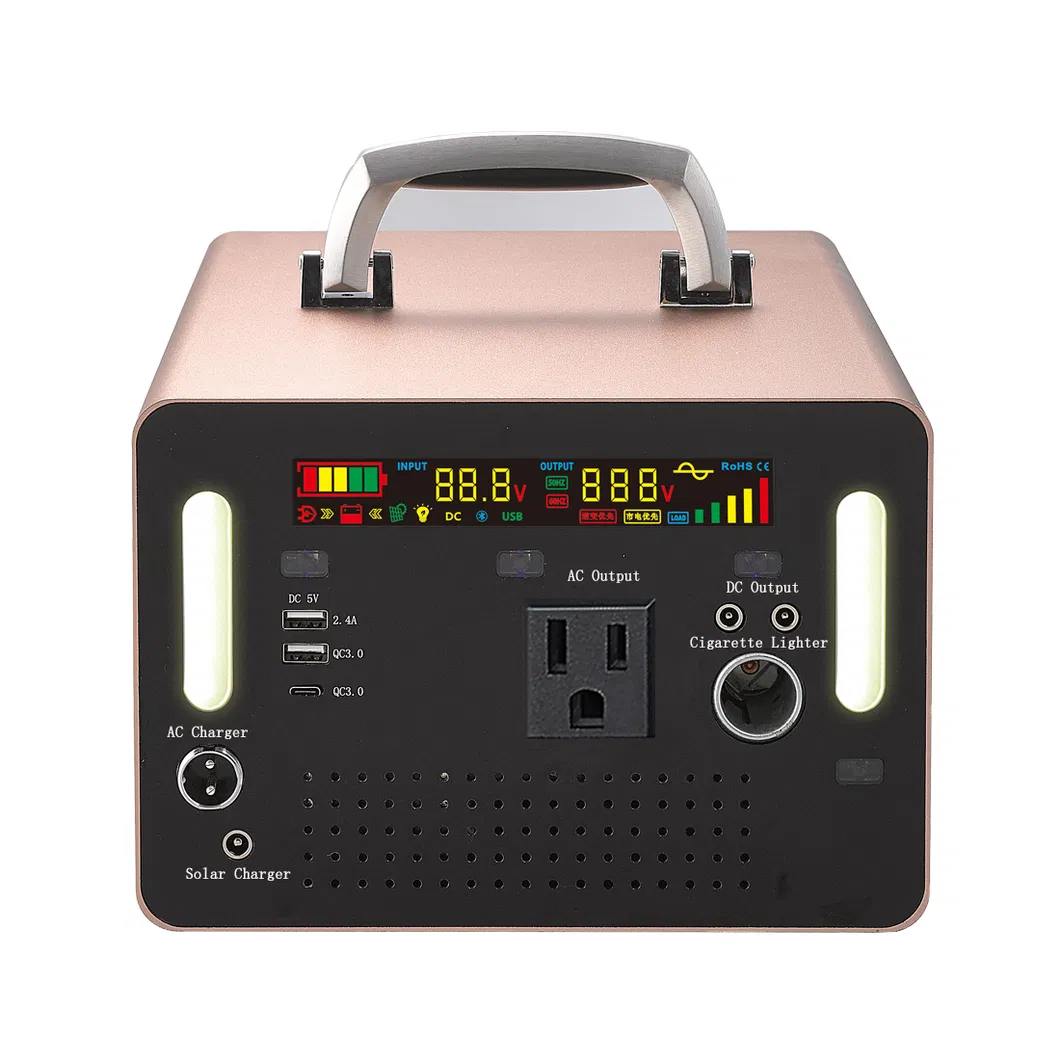 1000W Portable Power Bank DC/AC 120V Output USA Socket Factory