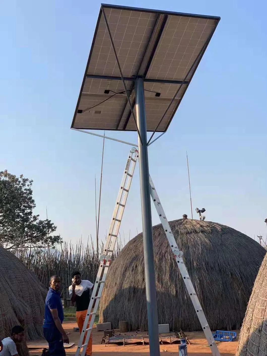 5.5kw off Grid Hybrid Solar Power System Home