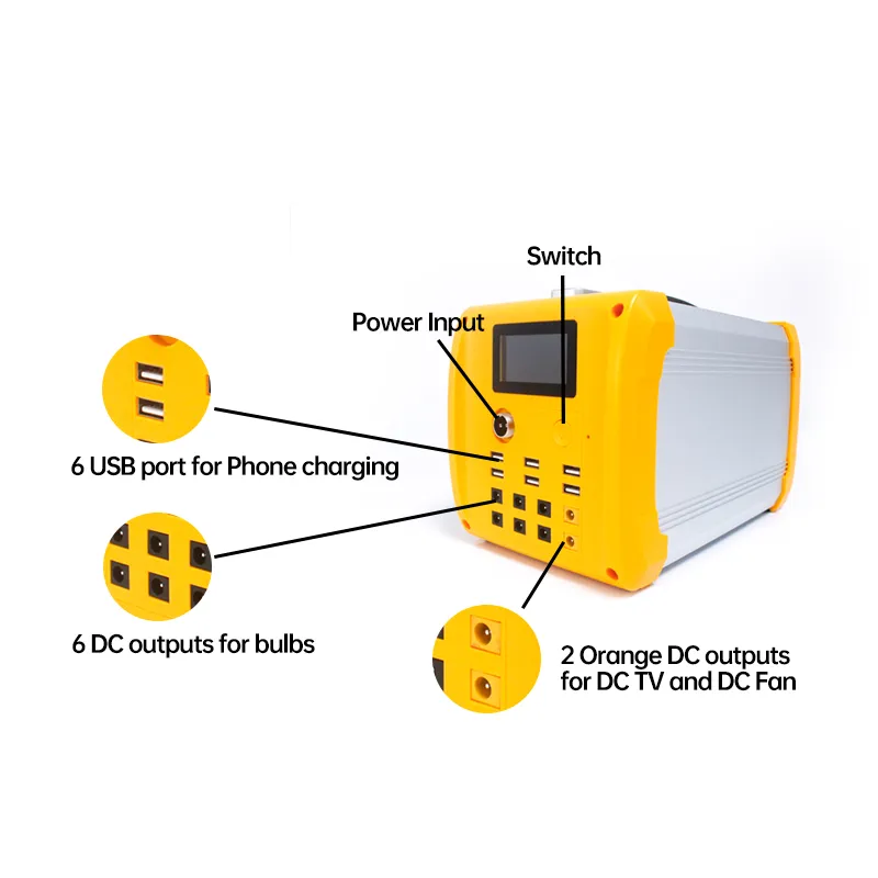 50W Can Ran DC TV and Fan Solar Home System
