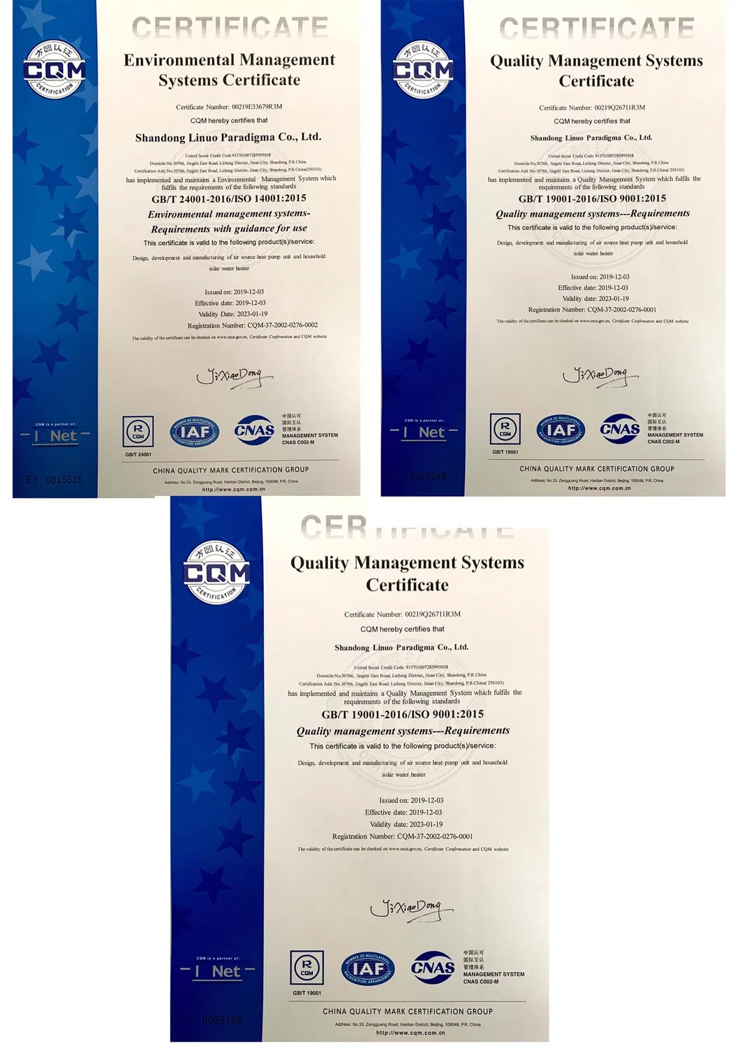 80L Split Pressurized Evacuated Tube Solar Water Heater with High Heat Collecting Efficiency Heat Pipes