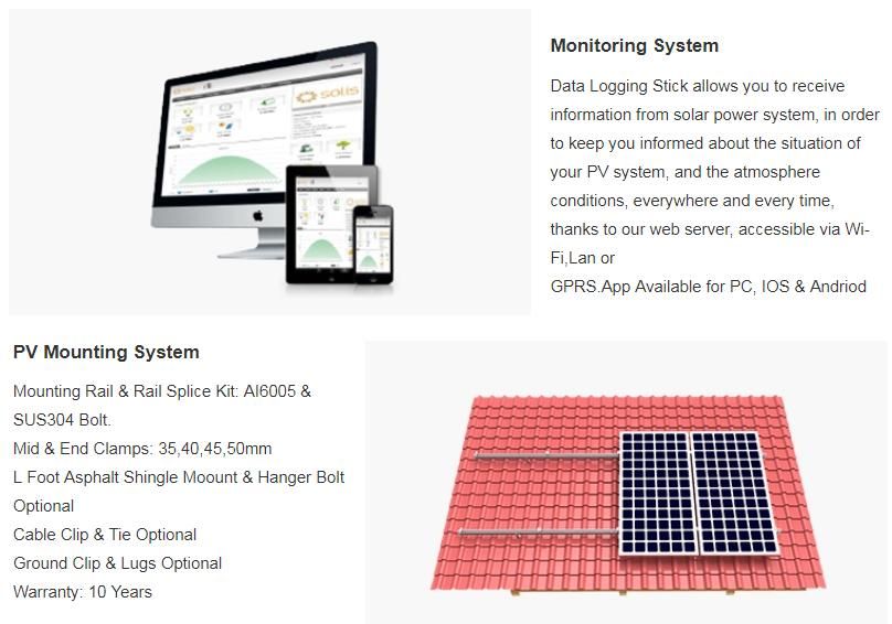 8kw Solar System Solar Design Fast Delivery Complete Solar System at Best Price with Sofar Growatt Solis Inverter