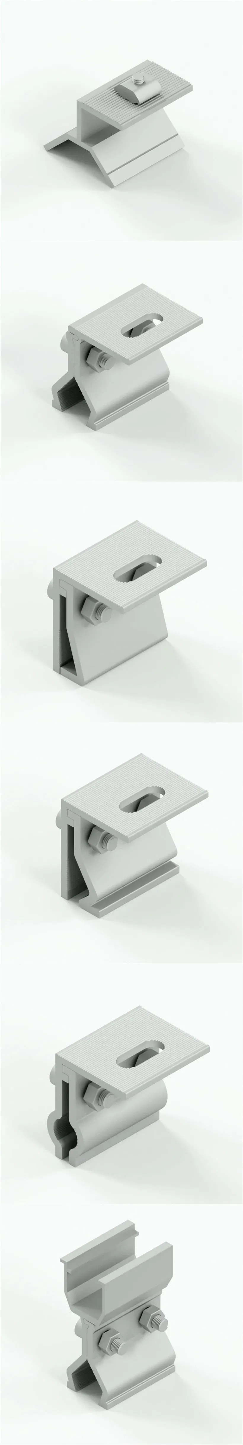 Al6005-T5 Aluminum Solar Brackets Clamps for Tin Roof