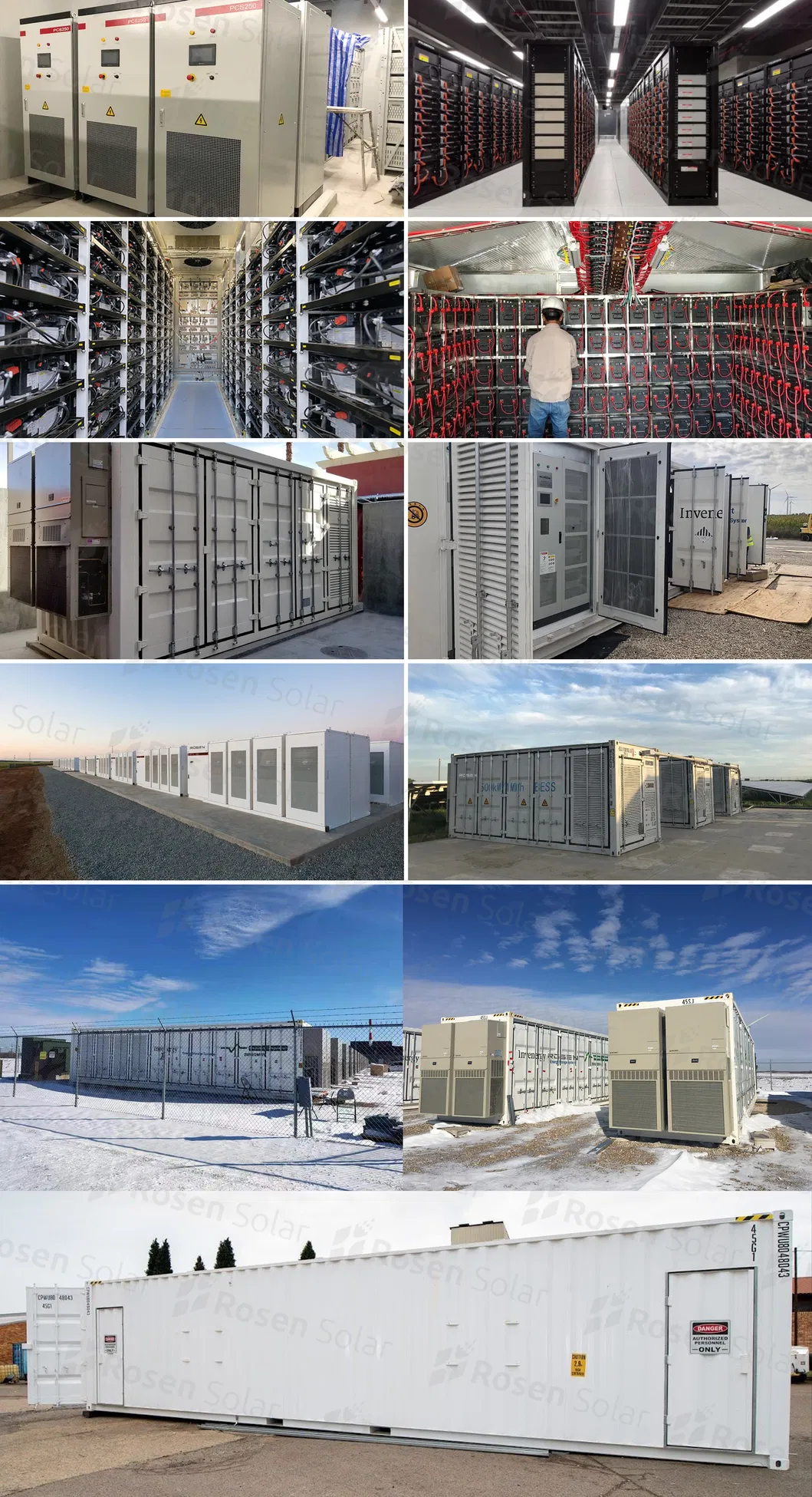 All in One Container Energy Storage System 1MW with Solar Ground Mounting Kits