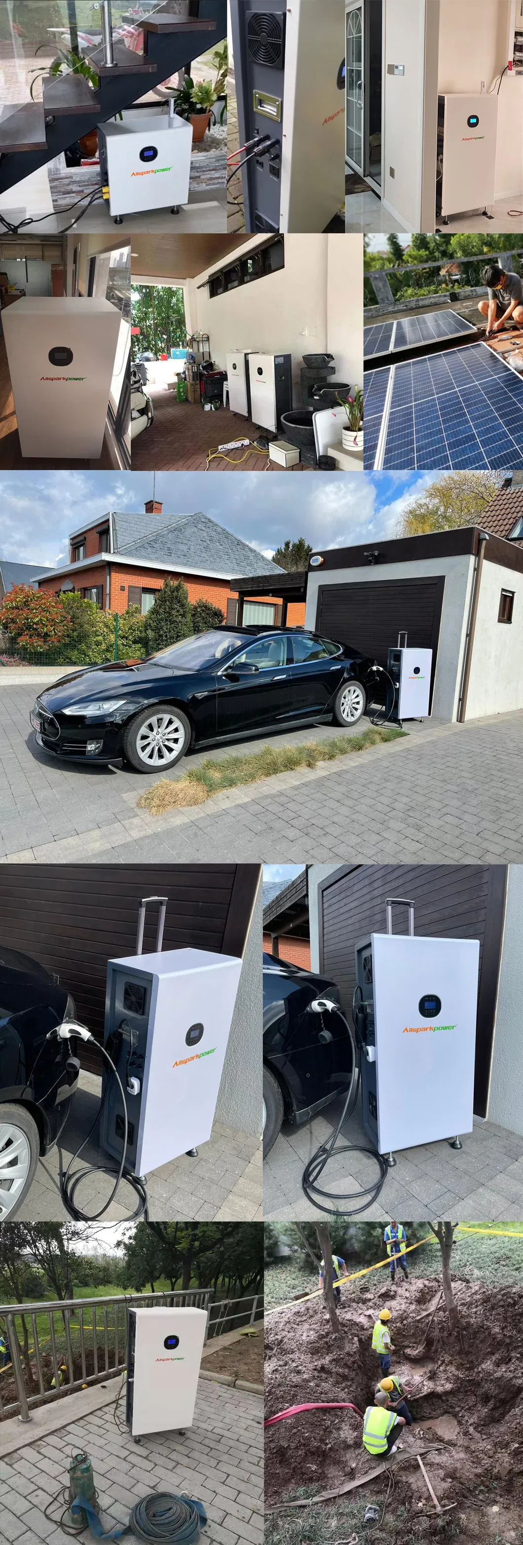 Allsparkpower 3.5kwh-30kwh 48V 100ah Available Residential Use off-Grid LiFePO4 Battery Senergy Storage System Solar Power Supply Home Solar Power System