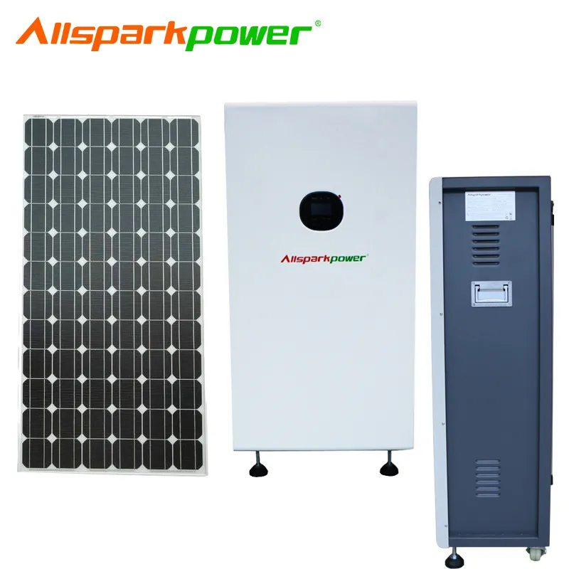 Allsparkpower Residential Use Energy Storage System with UPS Function 48V 100ah Lithium Battery off Grid 4.8kw/9.6kw Integrated Home Solar Power System