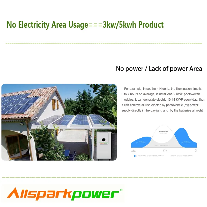 Allsparkpower Solar Energy Power System 3kw/4.8kwh Solar Battery System Solar Power Supply (with mobile phone APP)