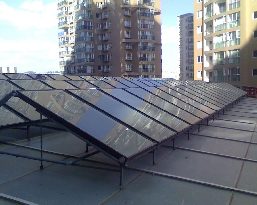 Anti-Corrosion Flat Plate Solar Collector Panel with Selective Blue Sputtering Absorber