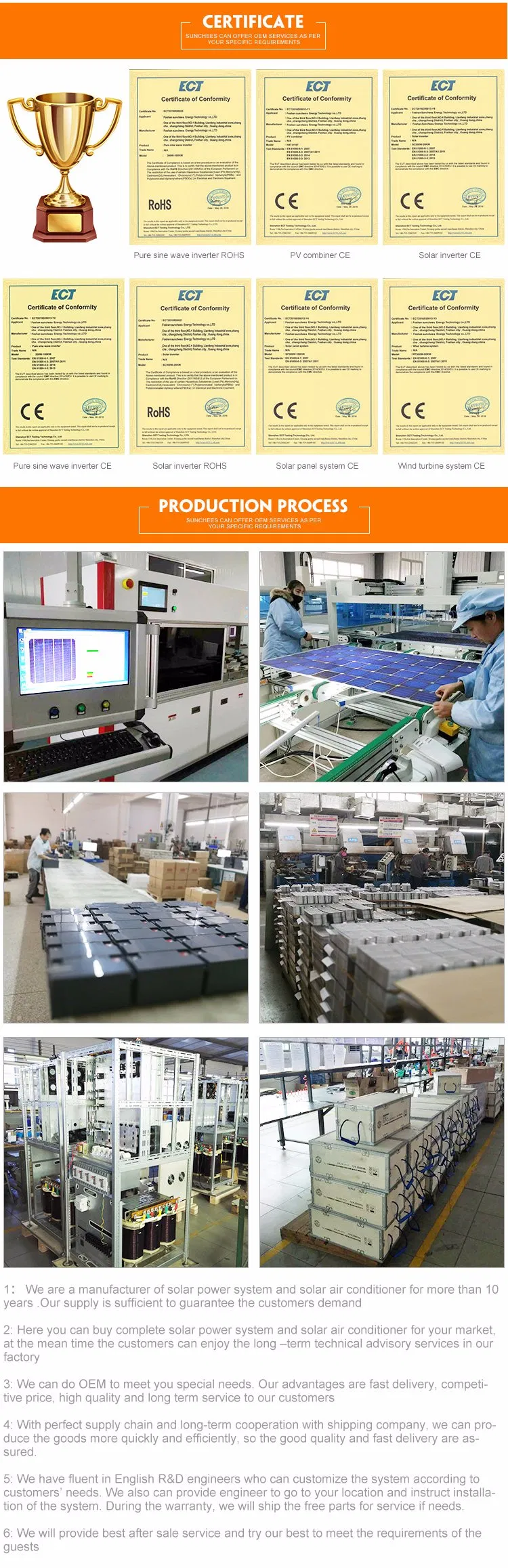 Compact Design 10kw Complete Home Solar Power System Include Whole Package Solar Panel System for Nigeria Market