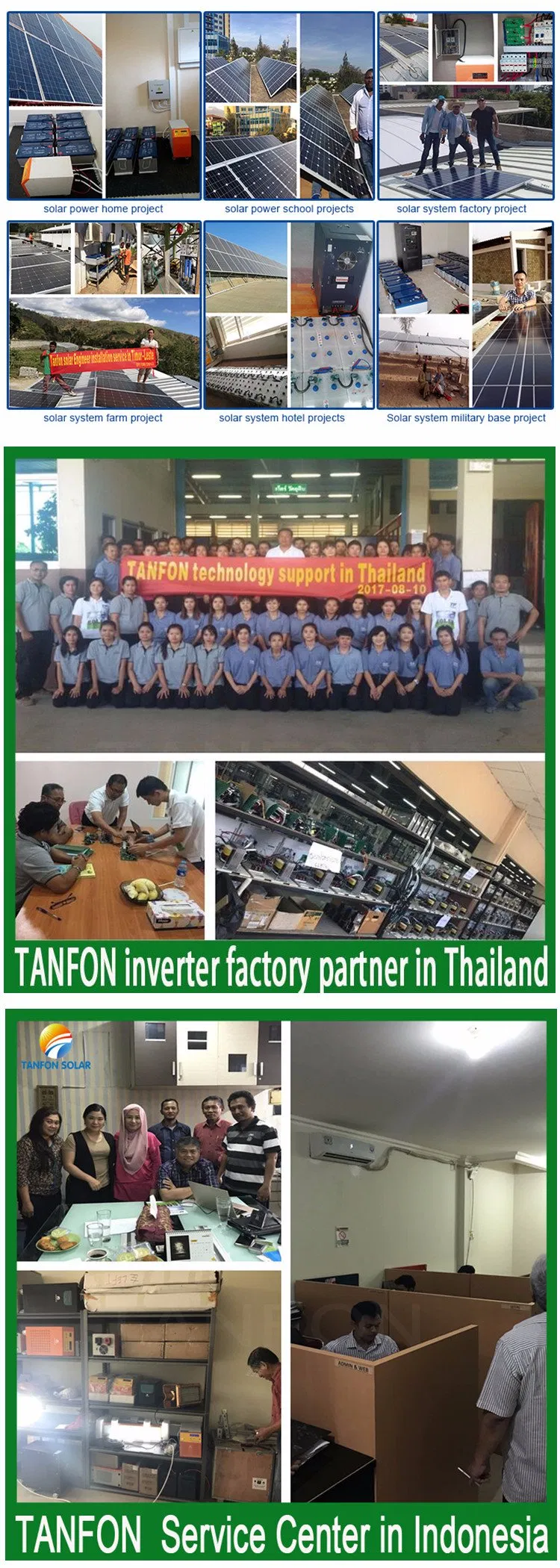 Directly Supply From Foshan Factory Ground Cost 3000W Solar Power System Home with Ce RoHS UL