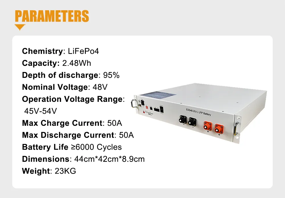 Dlg-4850 48V 50ah Bess Lithium Battery with BMS Storage Battery Solar Energy Storage Battery LFP High Quality