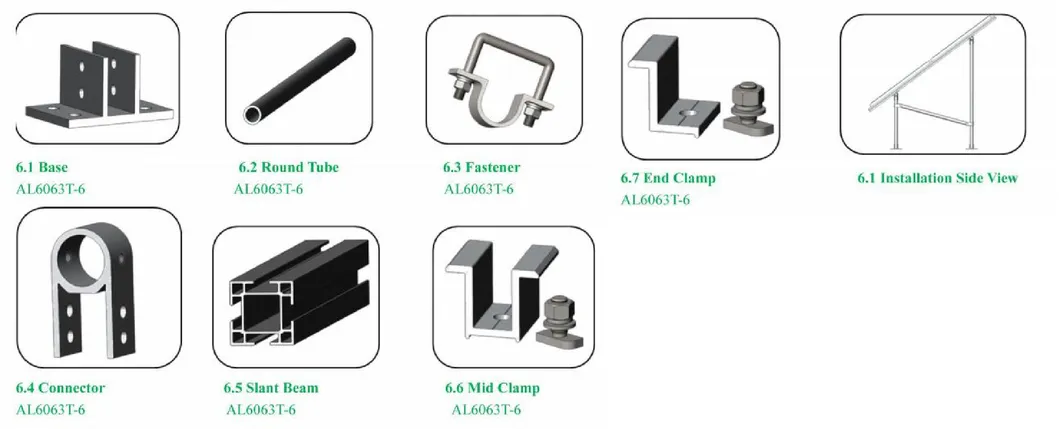Galvanized Steel Solar Mounting Structure Solar Panel Bracket for Ground Solar Energy System