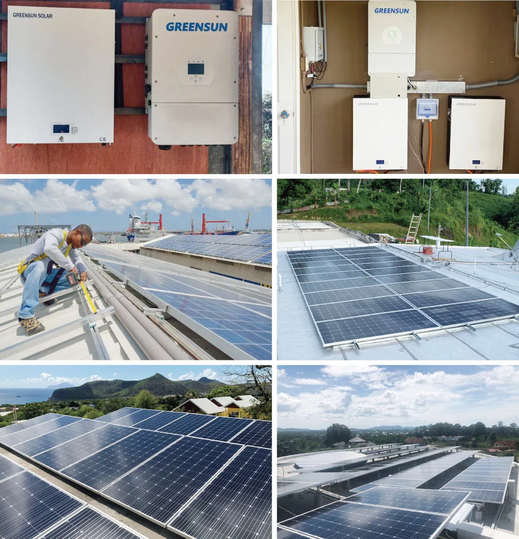Greensun All in One 50kw 60kw 80kw 100kw on Grid Solar Power System for Home