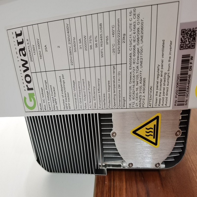 Greensun Solar Home Inverter Growatt Inverter 5kw 6kw 7kw 8kw 10kw 15kw on Grid