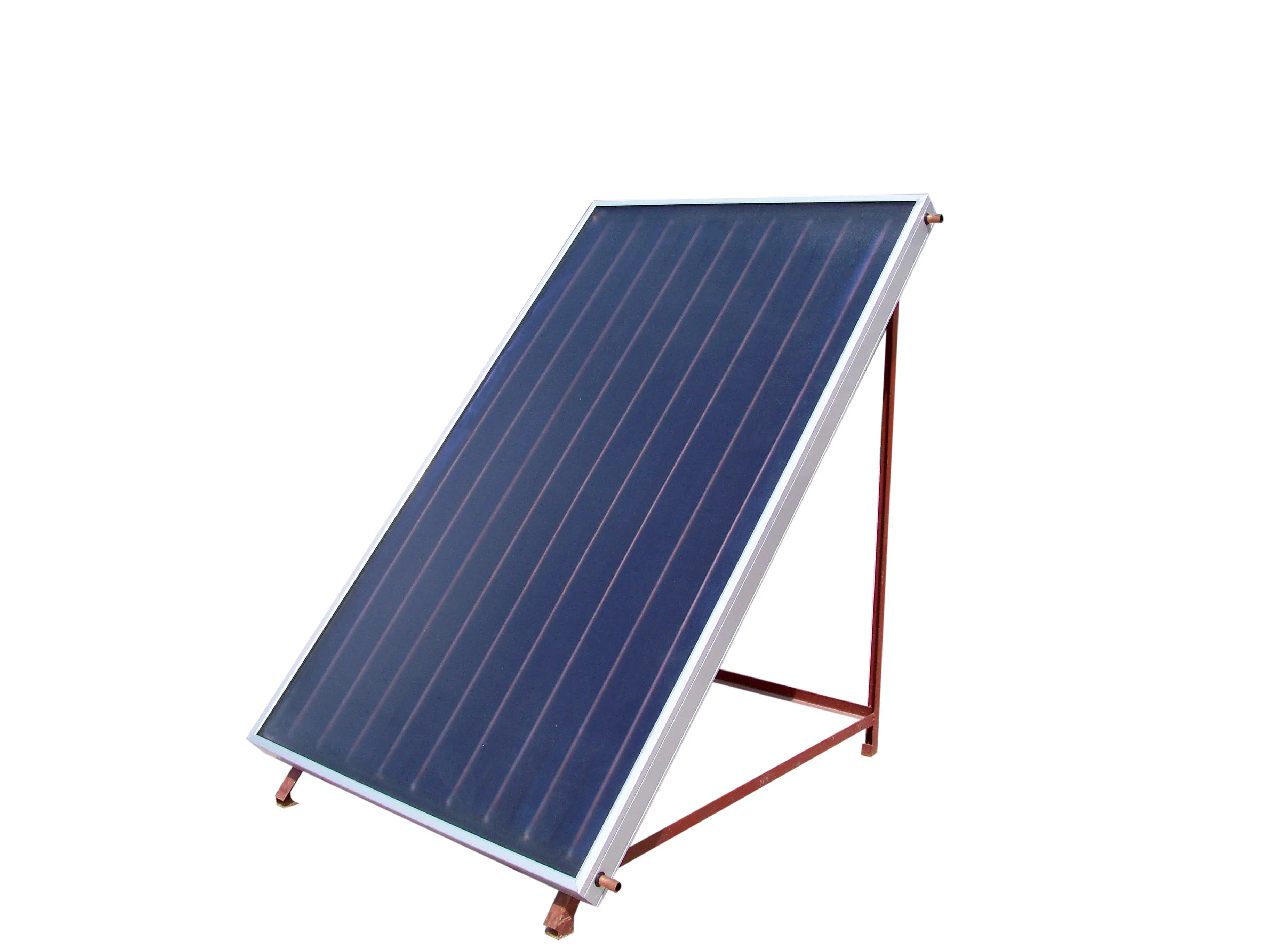 High Quality Flat Plate Solar Thermal Collector Panel with Selective Blue Sputtering Absorber