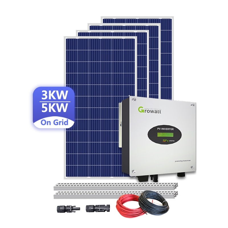 Home Use on Grid Tie 6000W 7000W 8000W 9000W 10000W Solar Panel Energy System