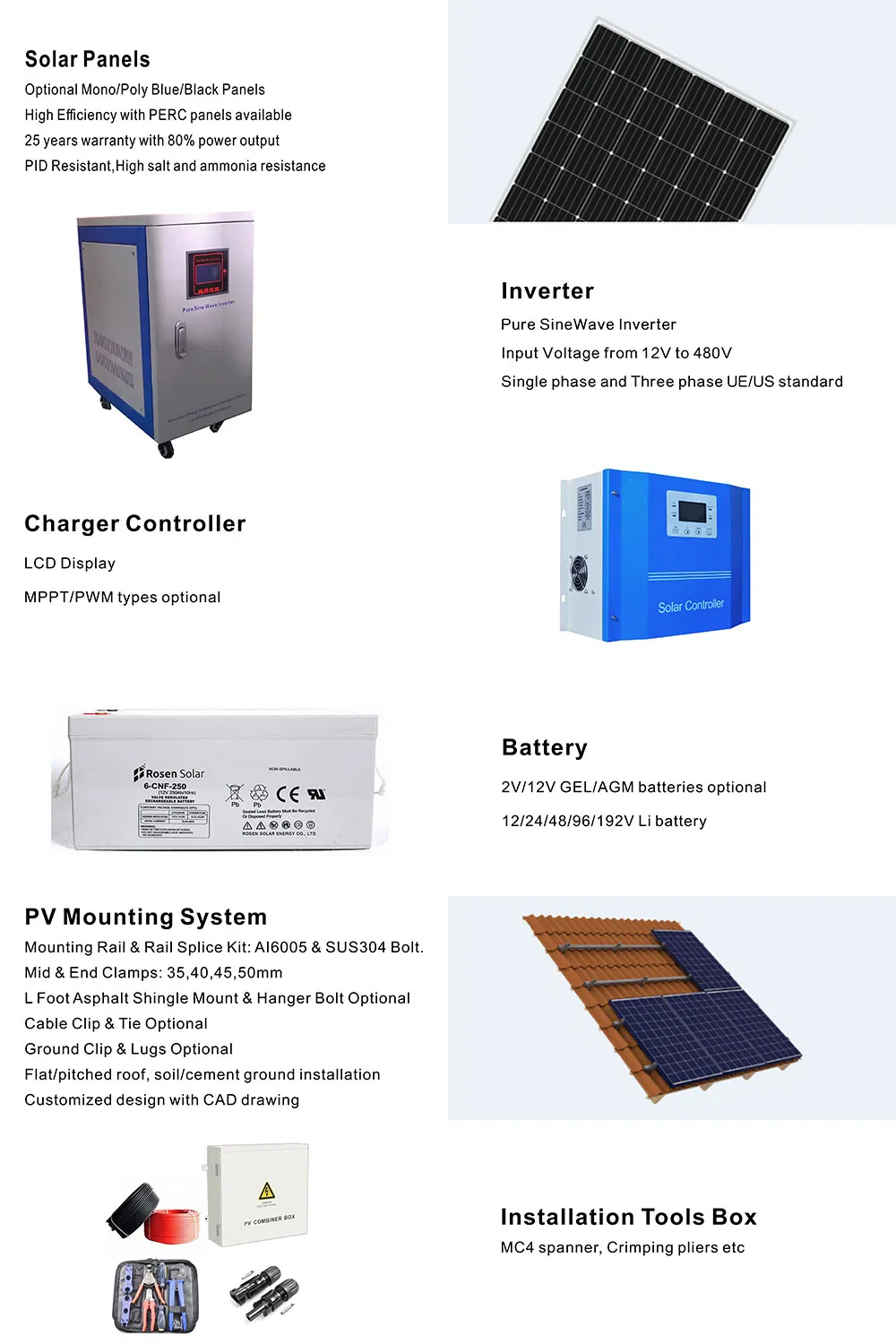 Hot Selling 30kw Sistema Solar Argentina 30000W Panel Solar Systems