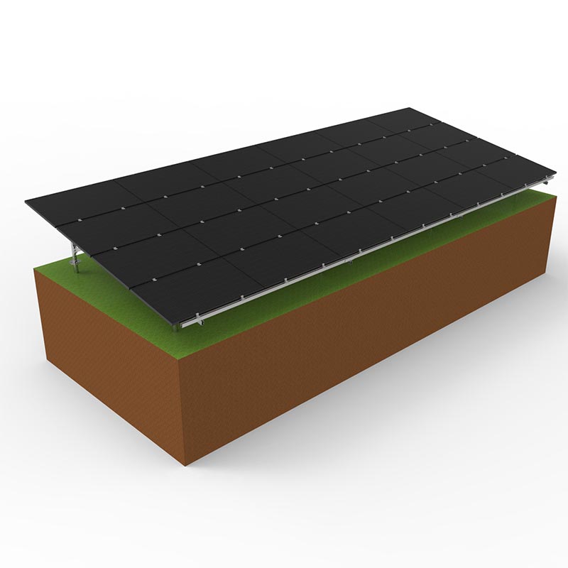 U type pile solar mounting
