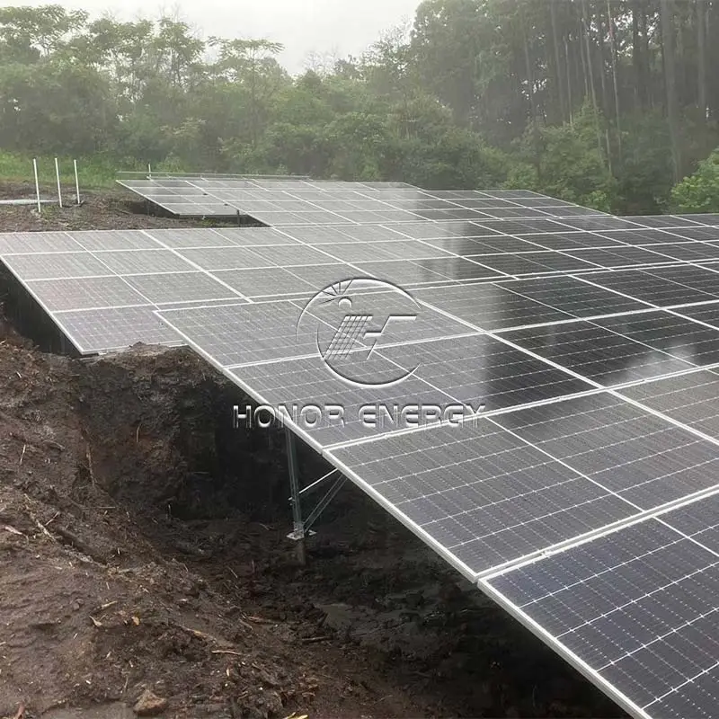 Screw Pile Solar Steel Ground Mount