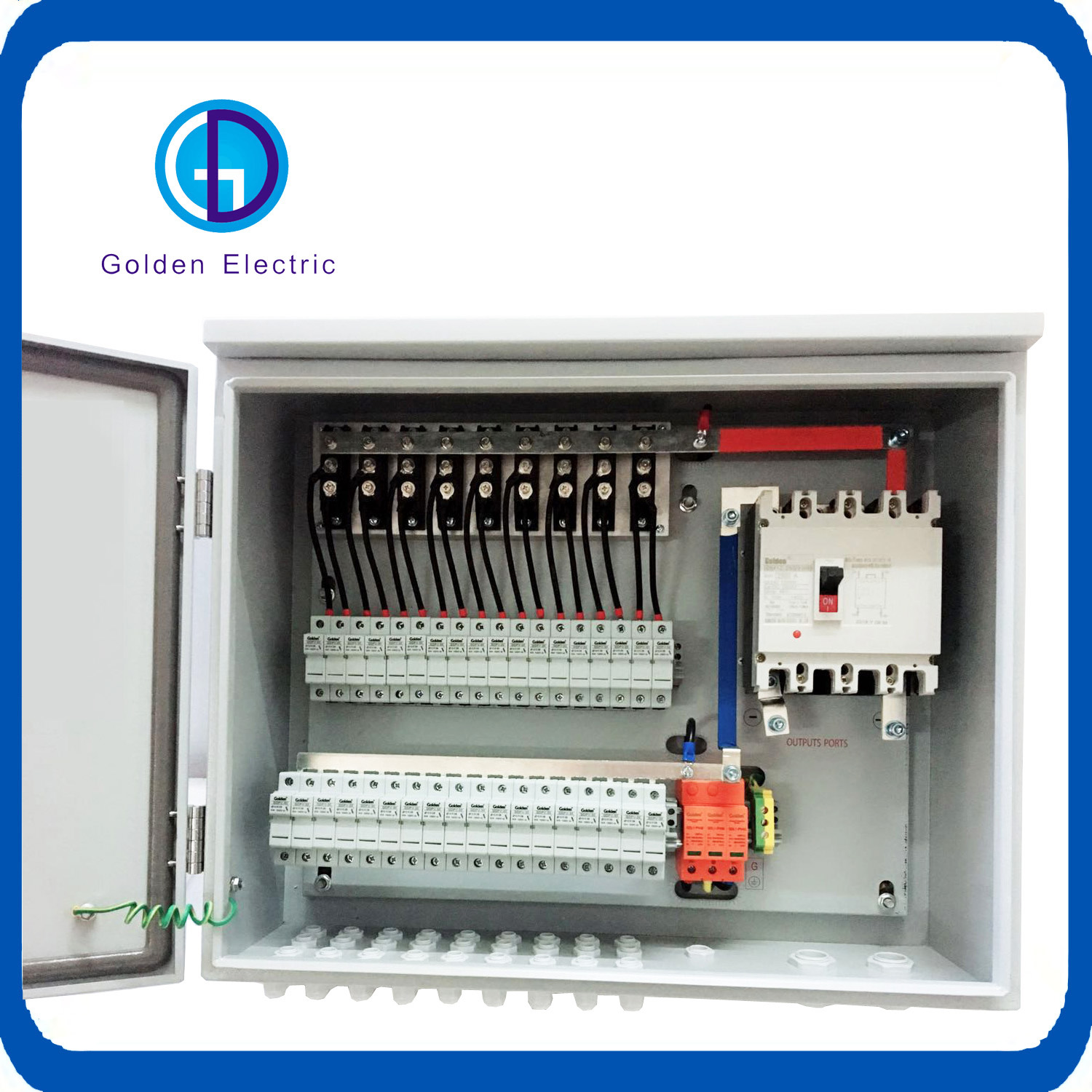 IP67 Solar PV Combiner Box PV Array Box 4 Groups 8 Groups 12 Groups in and 1 out