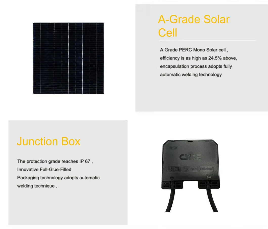 Mono Crystalline 320W 330W Black PV Module Solar Panel with TUV&CE