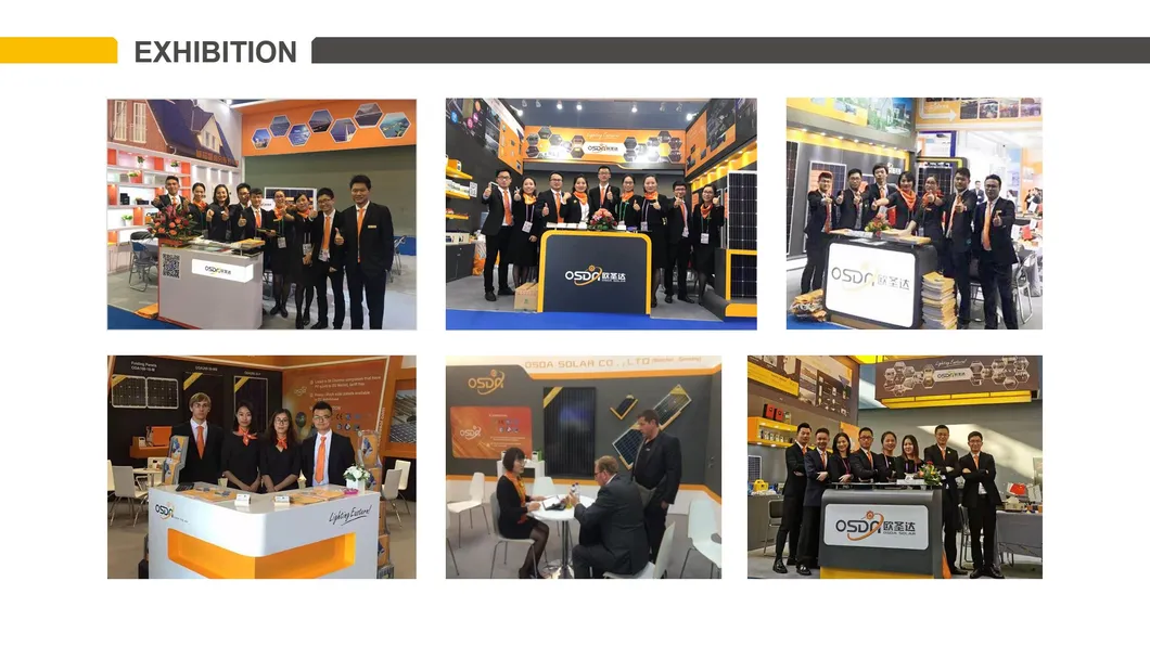 Osda High Efficiency 166*83mm Half-Cut Cells 375 380W Mono Solar Module Panel