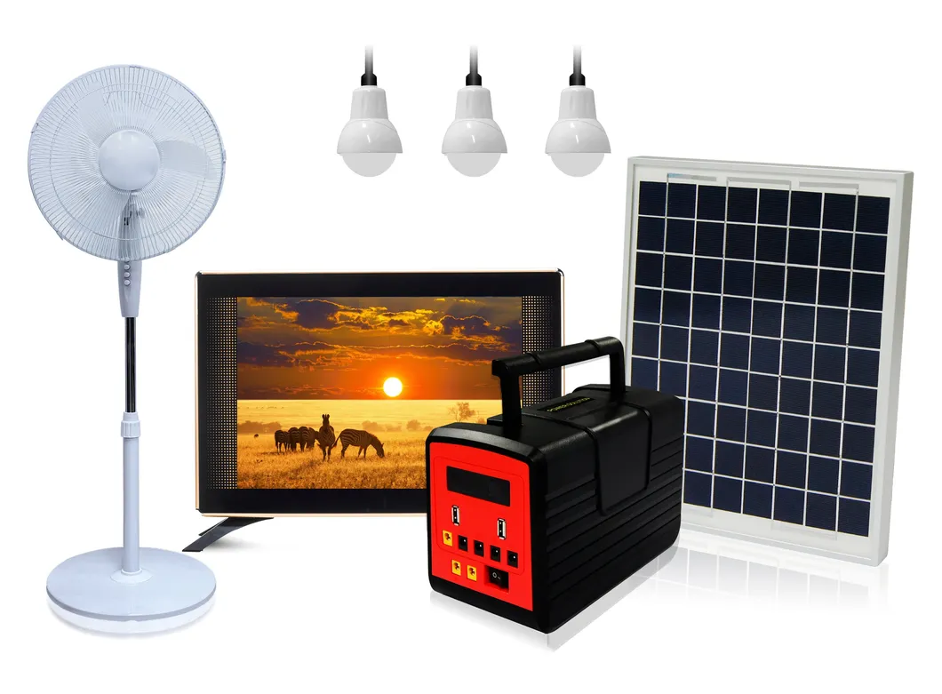 Portable 20W Panel Solar Panel Home Lighting System Generator