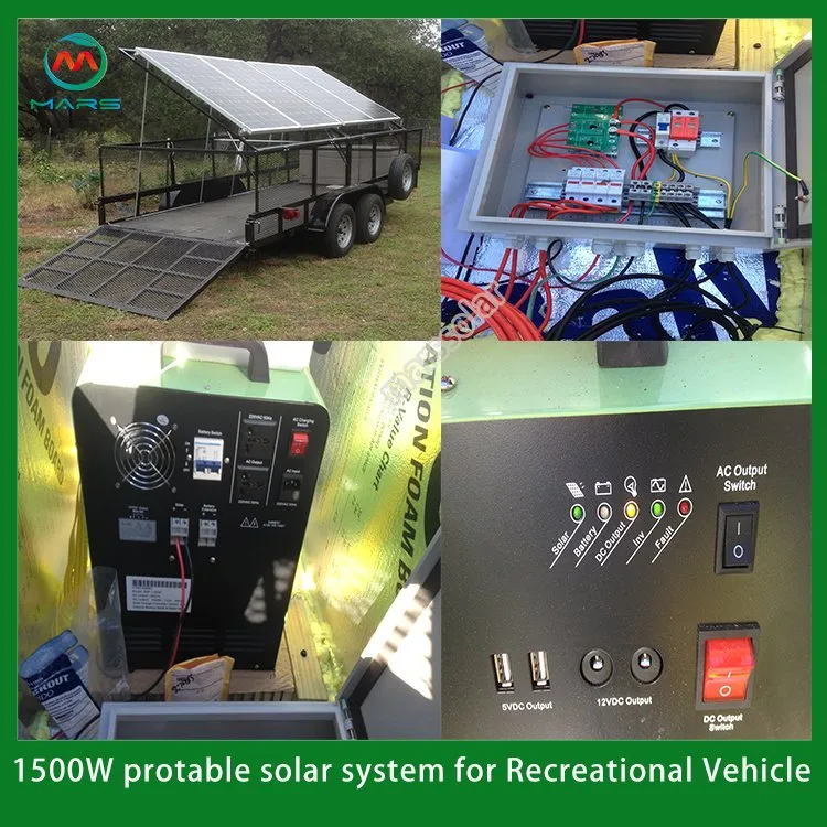 Portable Home Solar Lighting System with 500W Soar Panel System