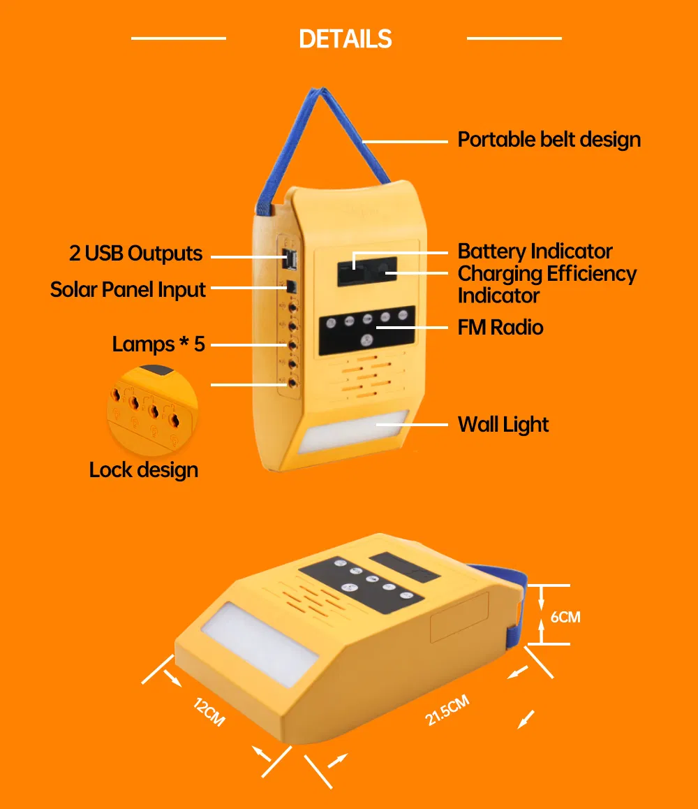 Portable Solar Kit Solar Panel for Home Complete Kit System