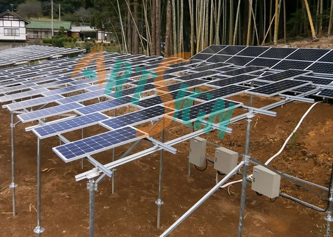 PV Solar Ground Mounting Bracket Hop Dipped Galvanized Pipe