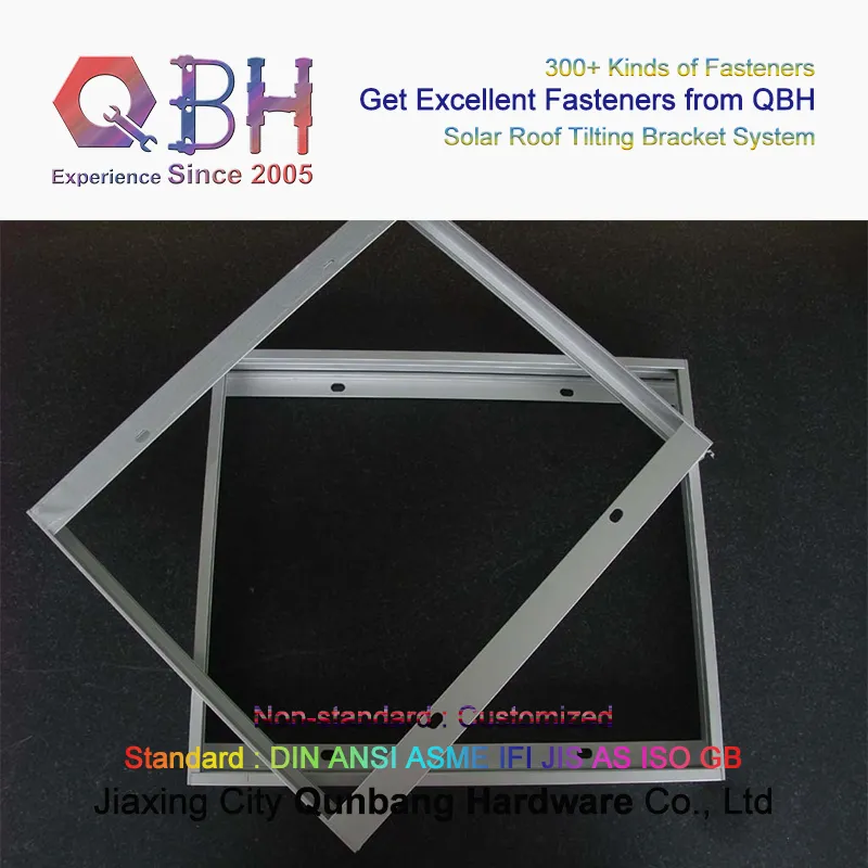 Qbh Customized Photovoltaic PV Energy Power Roofing Roof Tilting Mounting Mount Racks Brackets for Personal Use Solar Panel