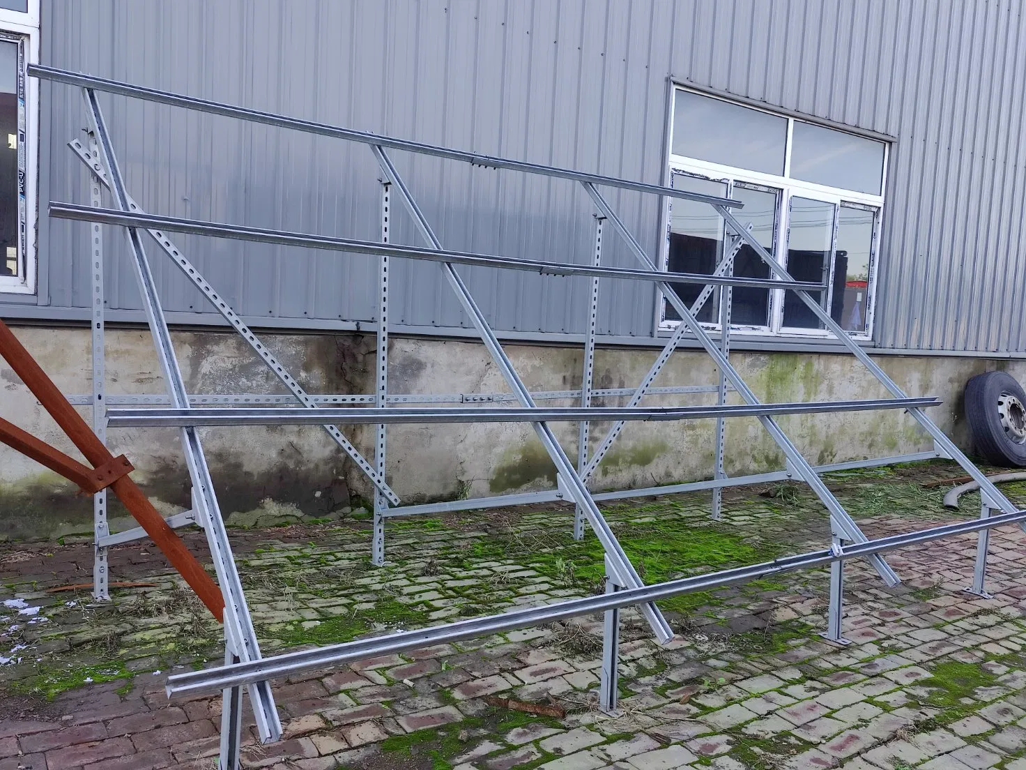 Residantial Galvanized Steel Structure Solar Panel Carport Shelf