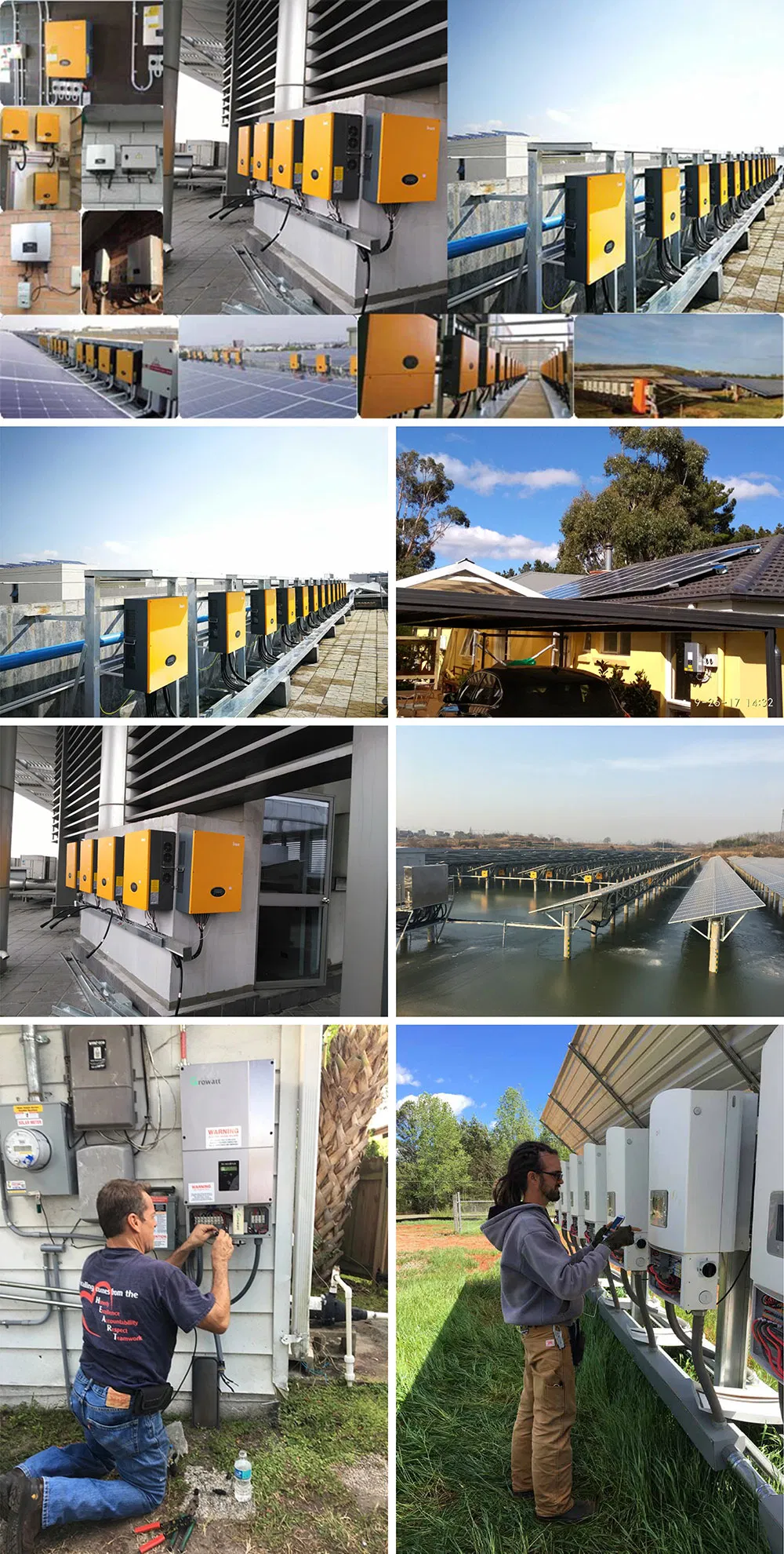 Rosen on Grid 25kw Solar Panel System 25000W Inverter System