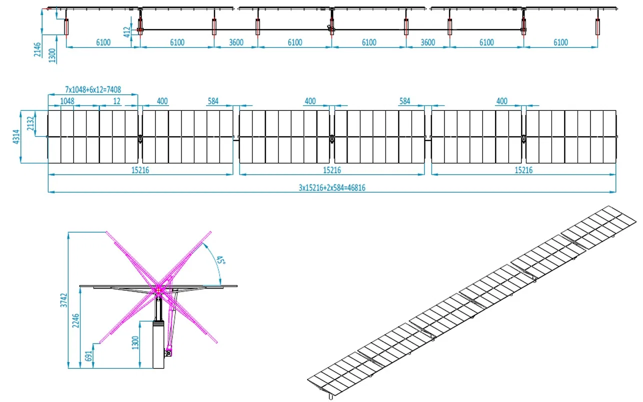 Single Axis Solar Tracking System 1 Axis Solar Tracker