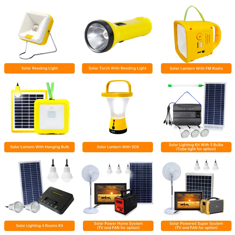 Solar Home System Can Ran DC TV and Fan