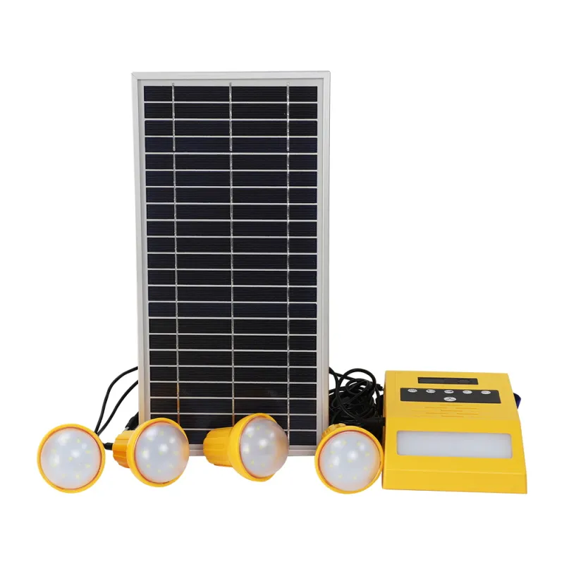 Solar Lighting Kit with FM and Wall Lighting