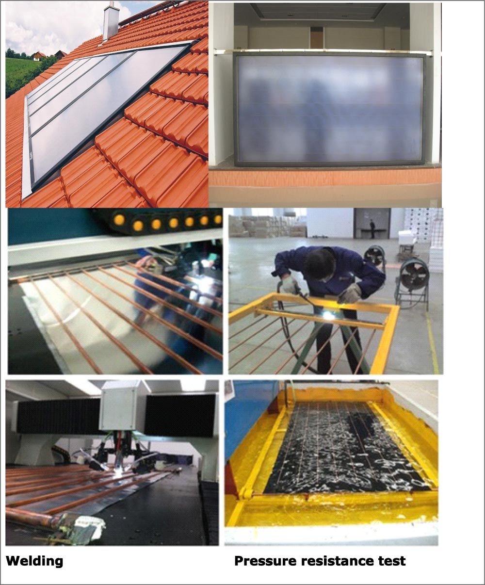 Solar Water Heater Flat Panel Heating Collector