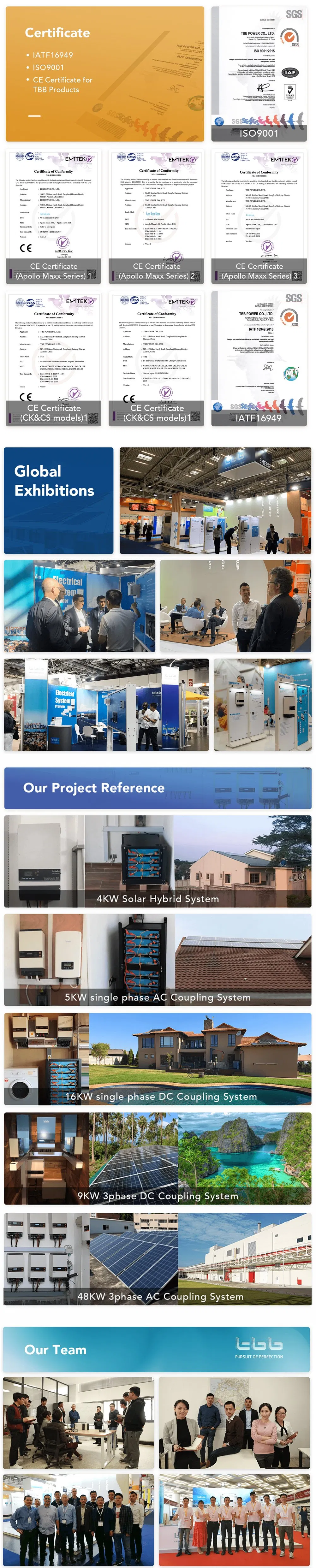 TBB Commercial Use 30kw 36kw 48kw 72kw off-Grid Hybrid Solar Energy System Solutions with Lithium Battery