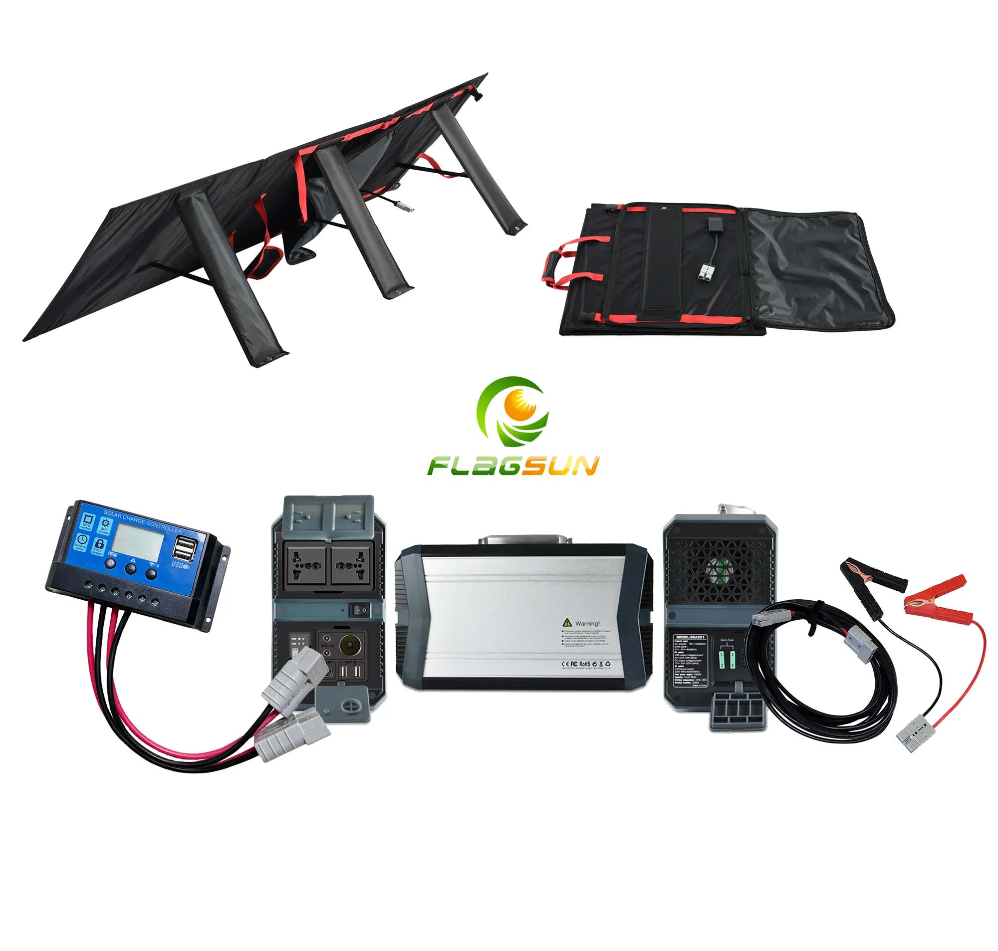 Waterproof Sunpower 100W Foldable Solar Panel System for Your Tablet Charger